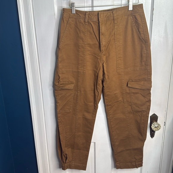Banana Republic High-Rise Cargo Pant in Camel W1126 Sz 10 - Picture 1 of 9